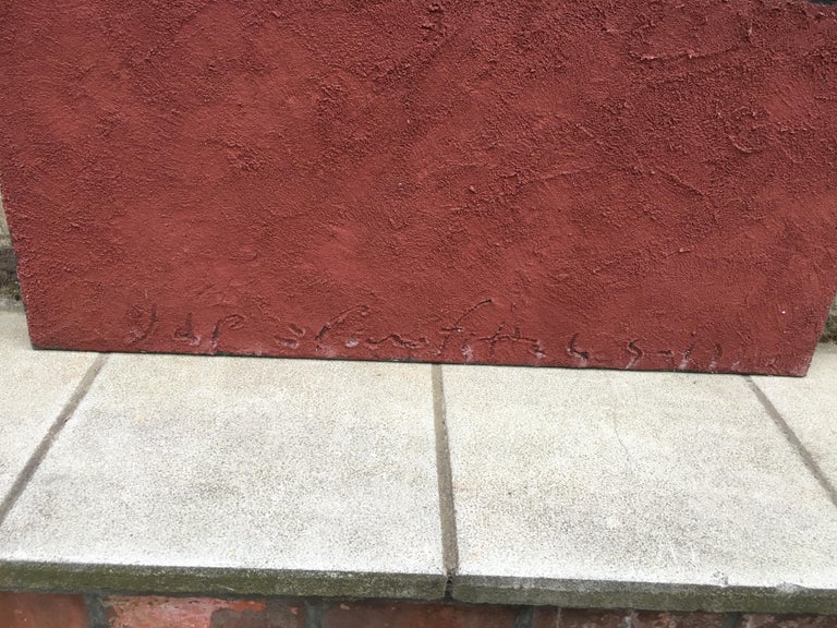 Marko Milovanovic SelfPortrait Red and Green, Dated 1991 For Sale at