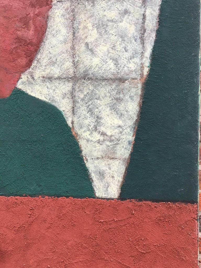 Marko Milovanovic SelfPortrait Red and Green, Dated 1991 For Sale at