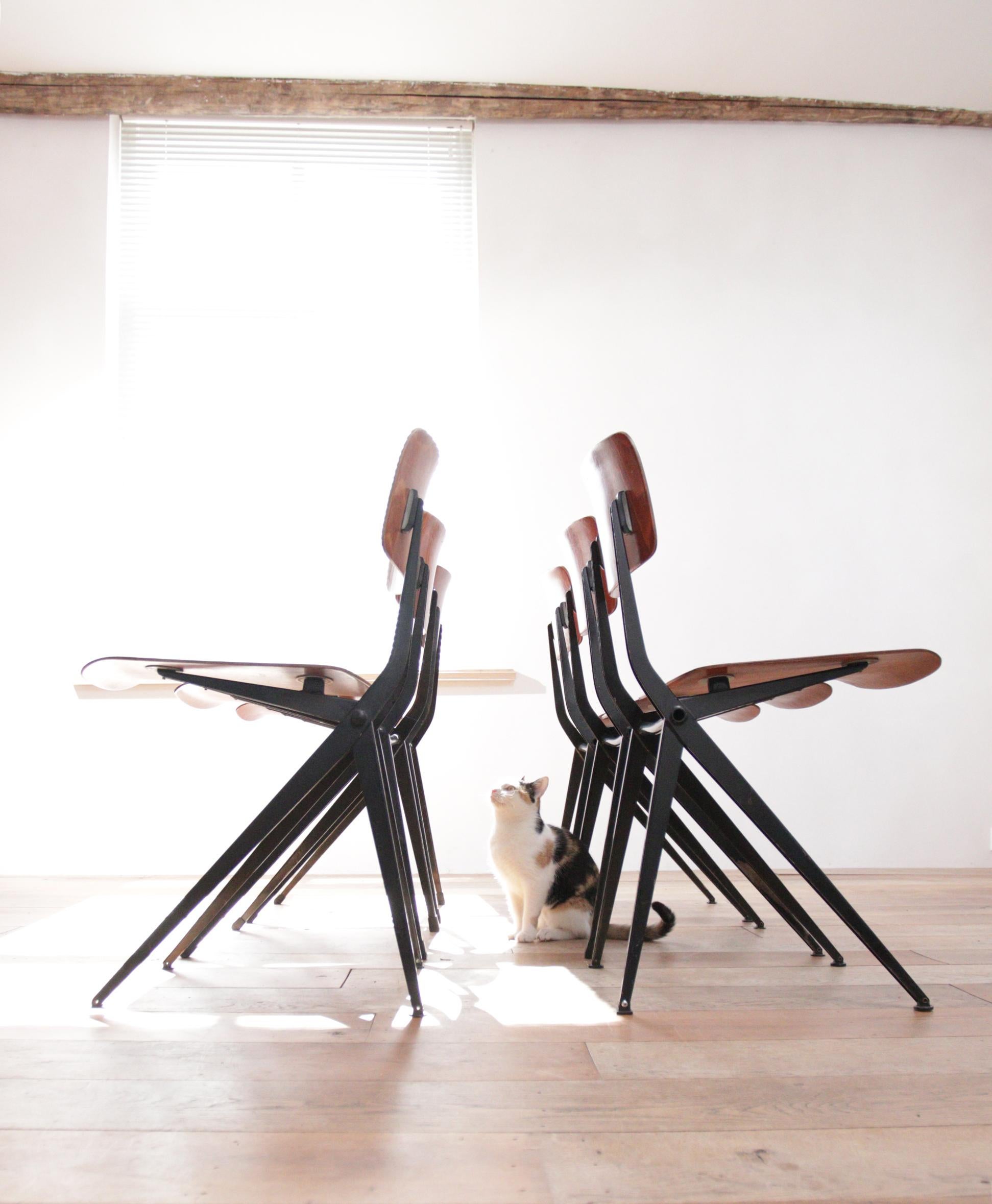 Mid-Century Modern Marko S201 Ynske Kooistra Dining Room Chairs For Sale
