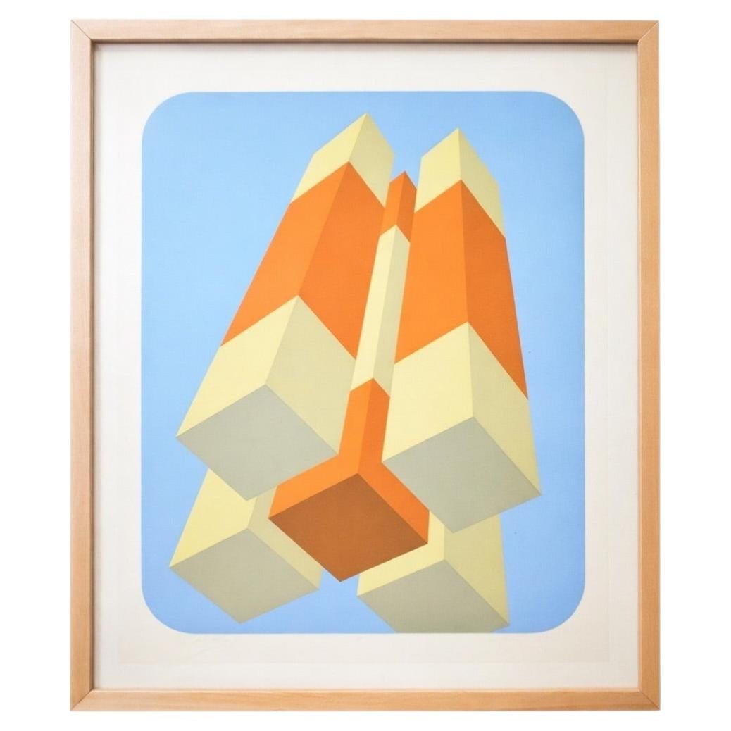 Marko Spalatin "Cube Section II" Serigraph For Sale
