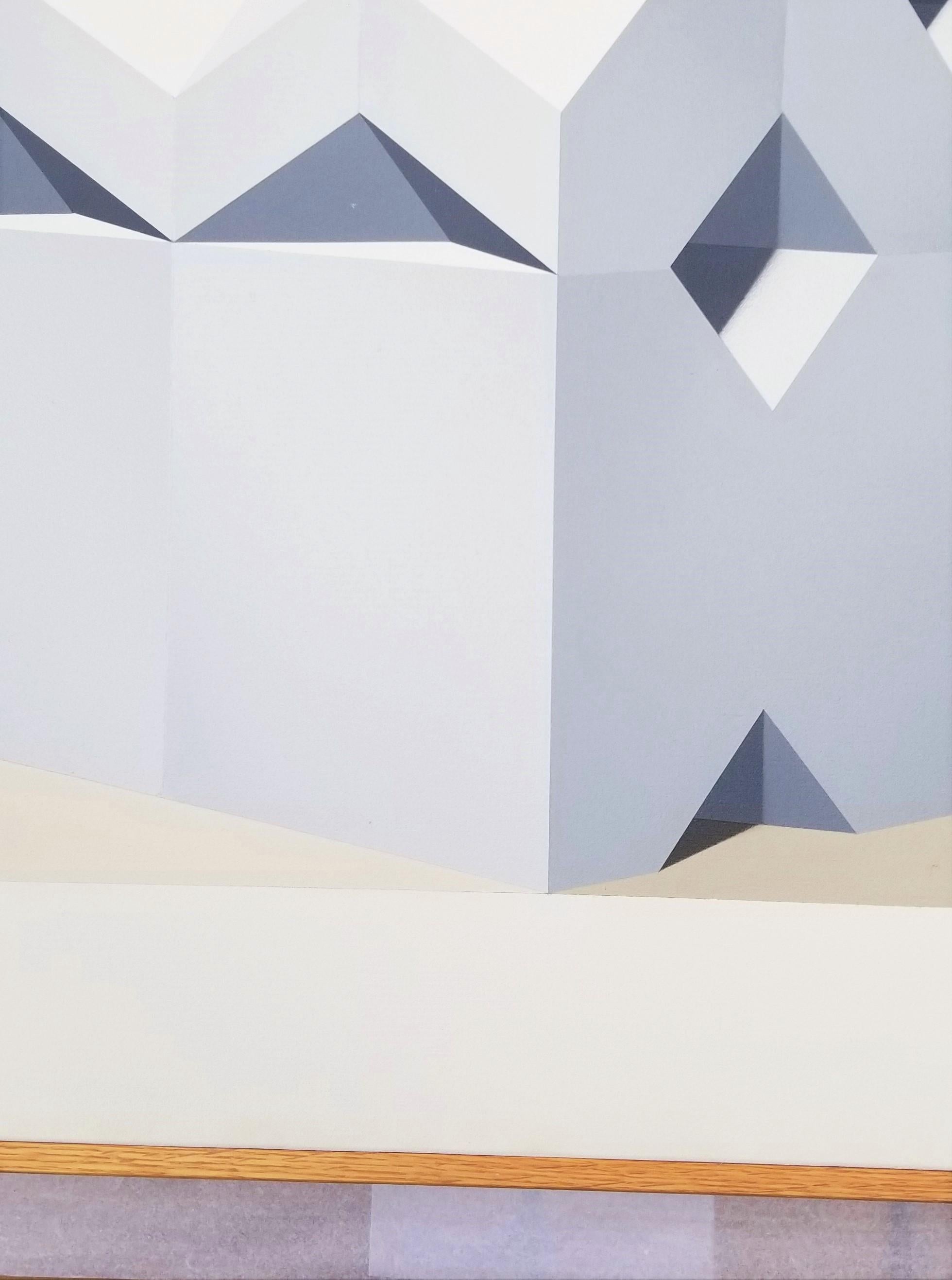Mitla /// Marko Spalatin Abstracto Geométrico Surrealista Op Art Pintura Minimalista en venta 9