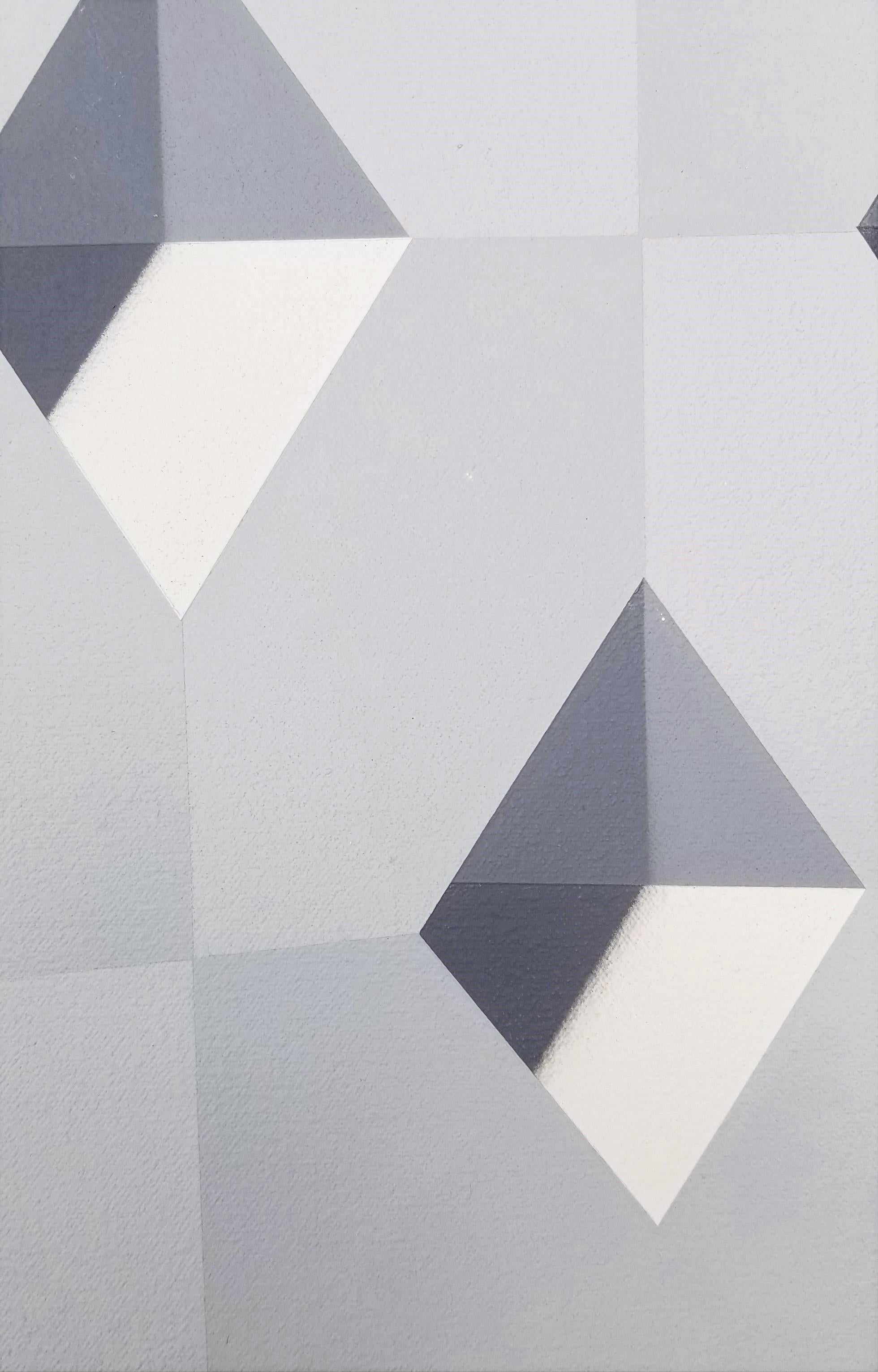 Mitla /// Marko Spalatin Abstracto Geométrico Surrealista Op Art Pintura Minimalista en venta 11