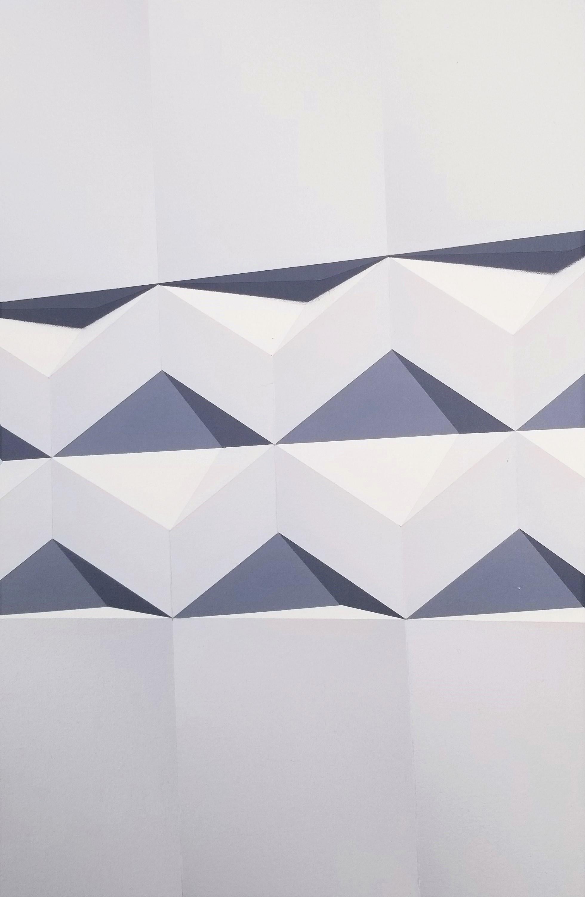 Mitla /// Marko Spalatin Abstracto Geométrico Surrealista Op Art Pintura Minimalista en venta 12