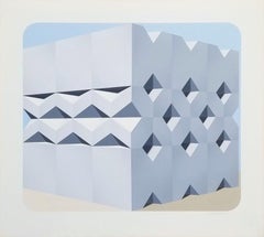 Mitla /// Marko Spalatin Pittura astratta geometrica surrealista Op Art Minimalista