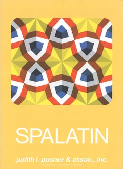 After Marko Spalatin-Kaleidoscope-36" x 26"-Serigraph-1980-Yellow-kaleidoscope