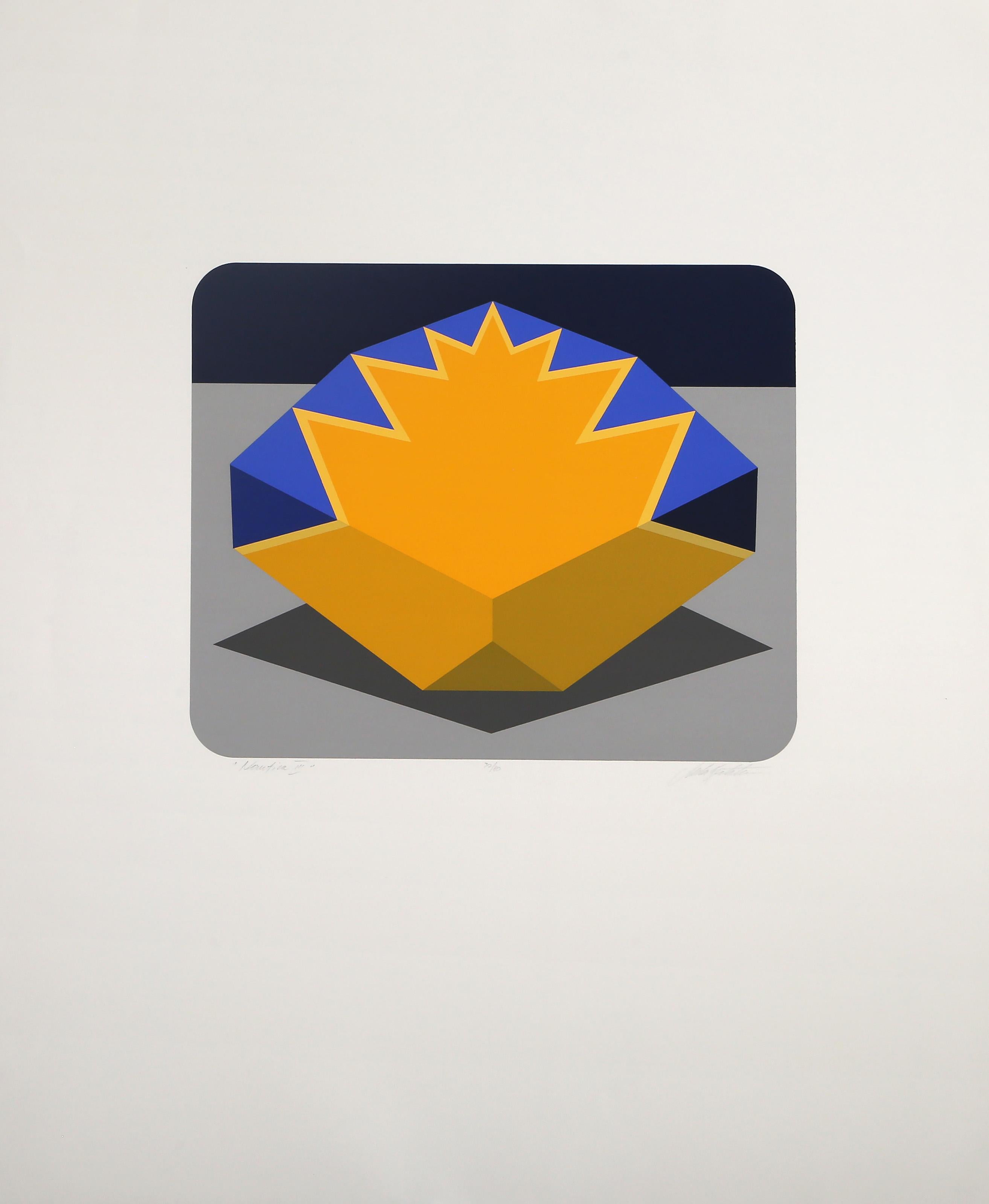 Nautica III, sérigraphie géométrique abstraite de Marko Spalatin en vente 1