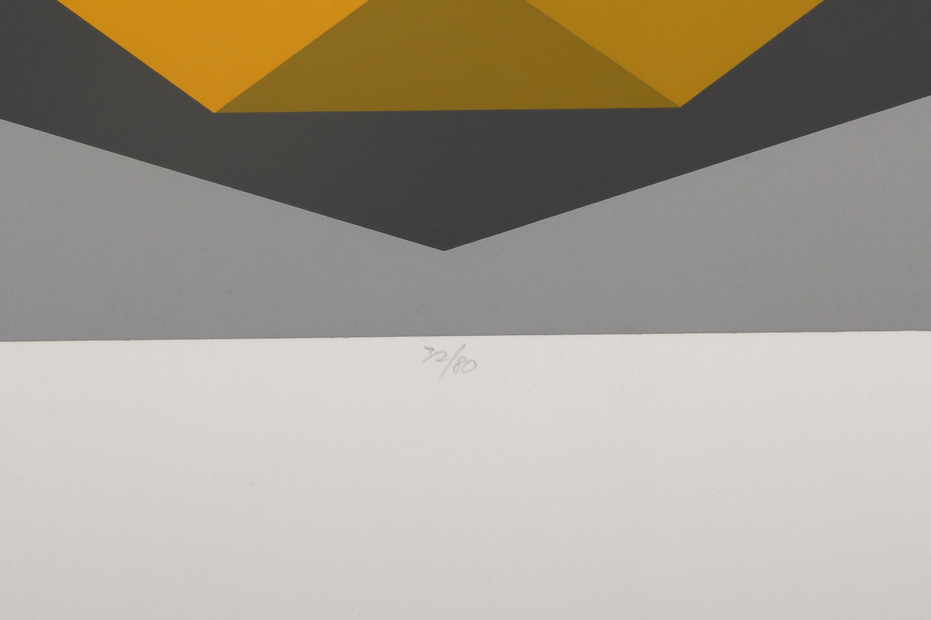 Nautica III, sérigraphie géométrique abstraite de Marko Spalatin en vente 2