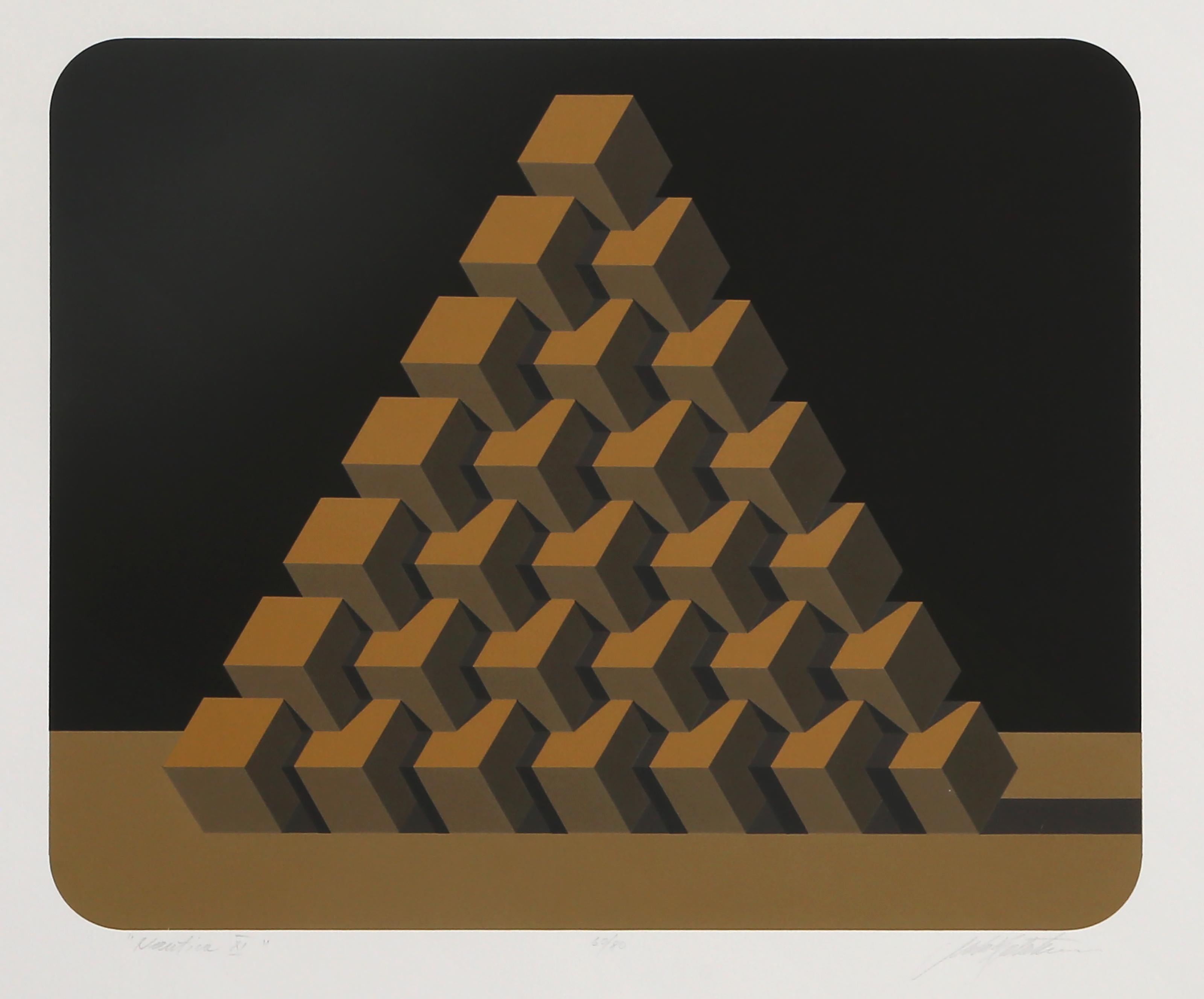 Marko Spalatin, Kroate/Amerikaner (1945 - ) - Nautica XI, Jahr:  ca. 1982, Medium:  Siebdruck, signiert, nummeriert und betitelt mit Bleistift, Auflage:  60/80, Bildgröße:  12,25 x 15 Zoll, Größe:  30 x 25 Zoll (76,2 x 63,5 cm)
