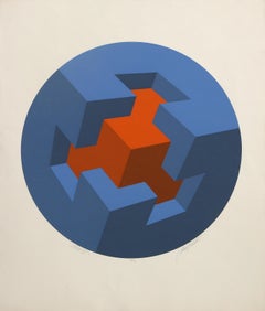 Oblik VIII, serigrafia astratta geometrica di Marko Spalatin