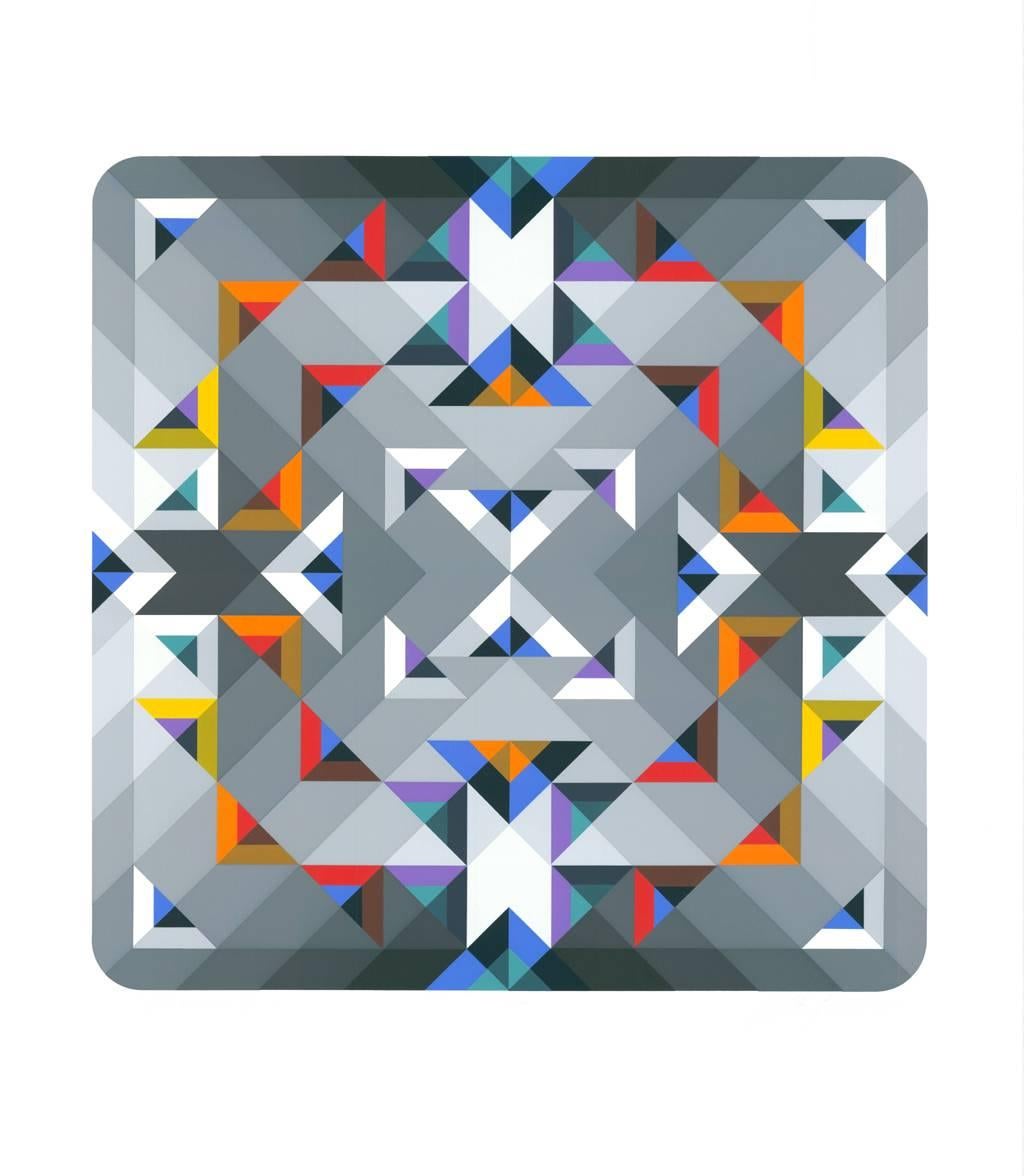 Marko Spalatin Print – Geometrische Abstraktion (Geometrische Abstraktion)
