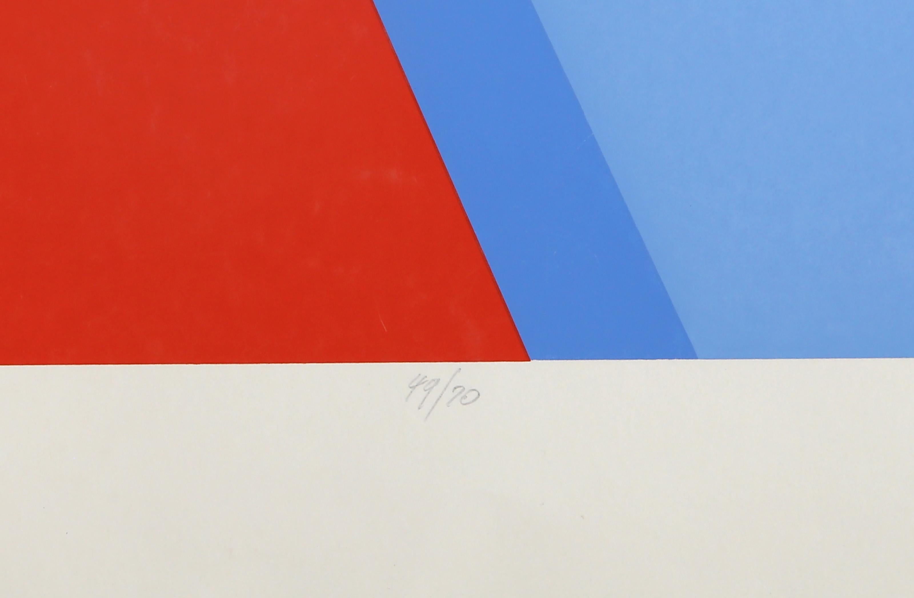 Silba IV, Serigrafía Geométrica Abstracta de Marko Spalatin en venta 2