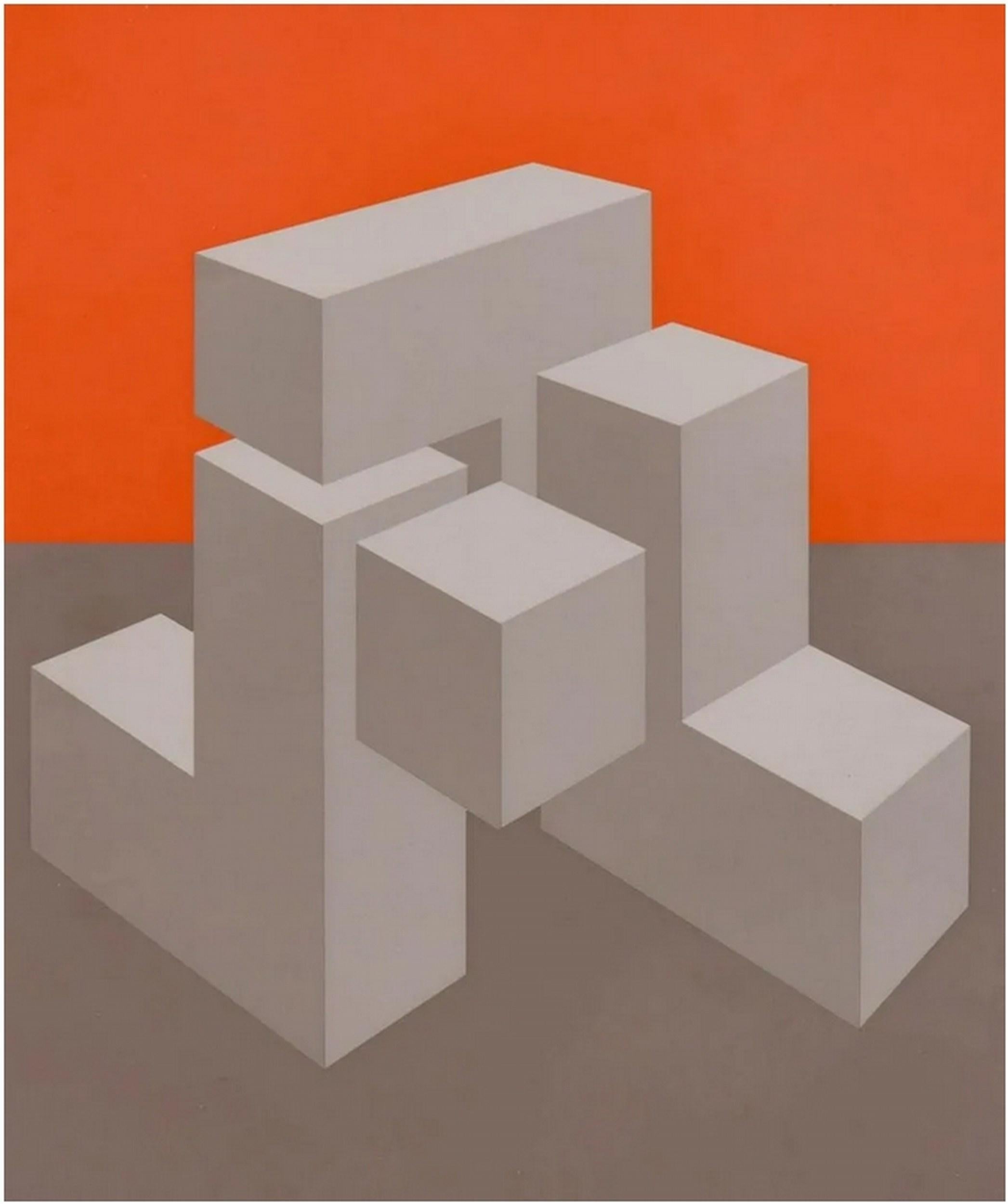 Marko Spalatin Abstract Print - Stones (Abstract Geometric Composition)