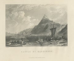 Burg Marksburg am Rhein, Stahlstich nach Birket Foster, um 1872