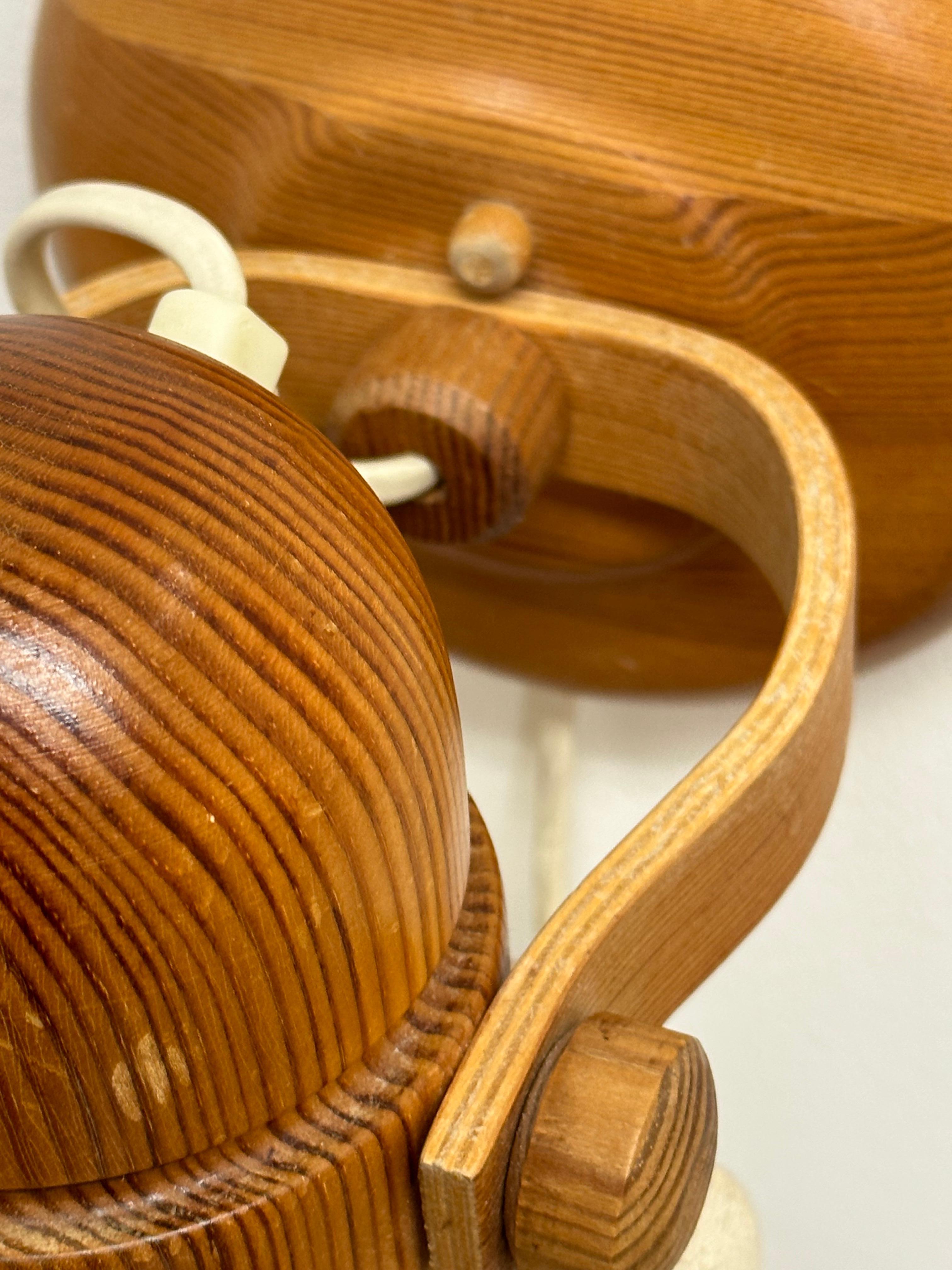 Markslöjd Svezia, applique o sconsiderata lampada da parete in pino in vendita 4