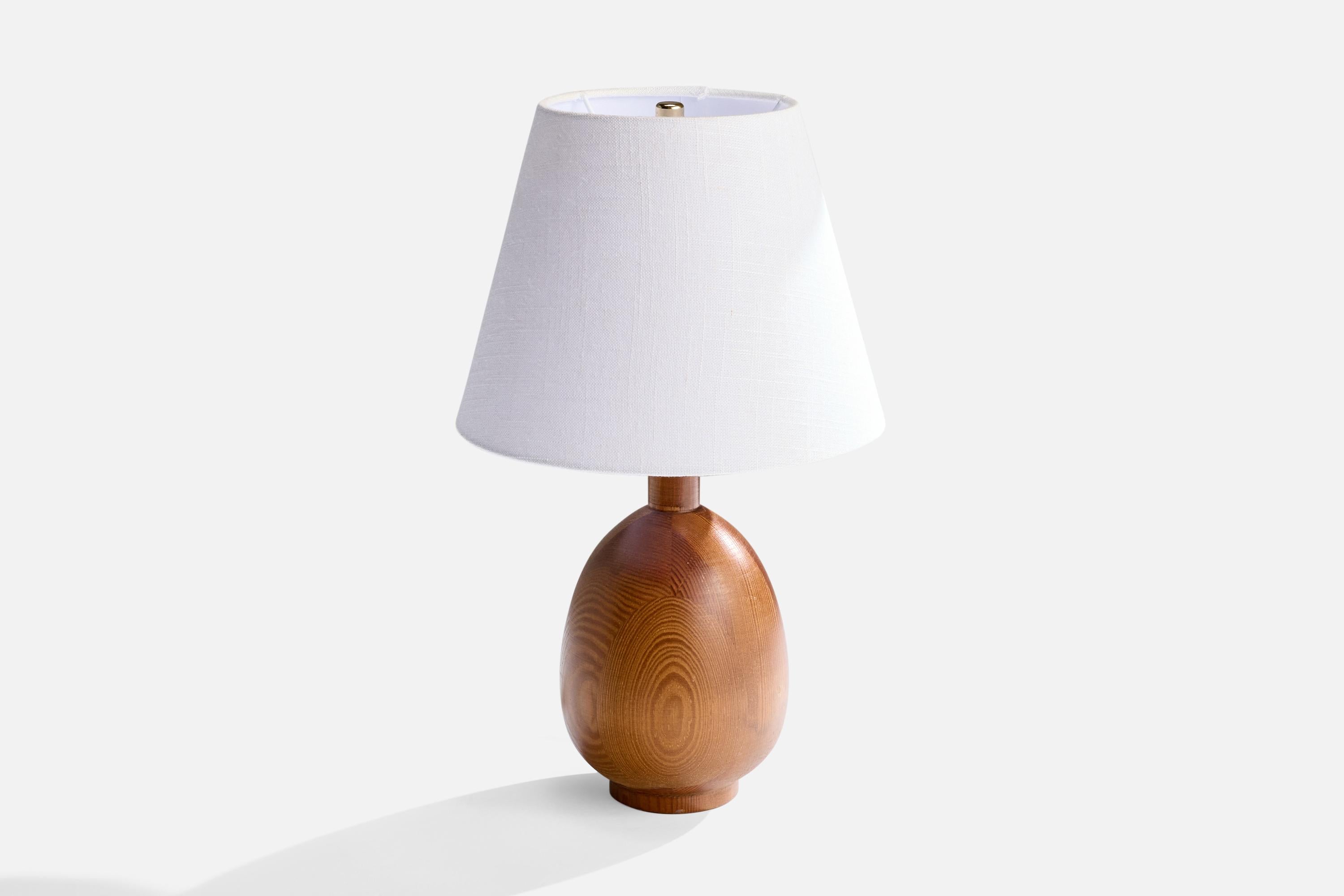 Markslöjd, Lámpara de mesa, Pino Suecia, años 70 Sueco en venta