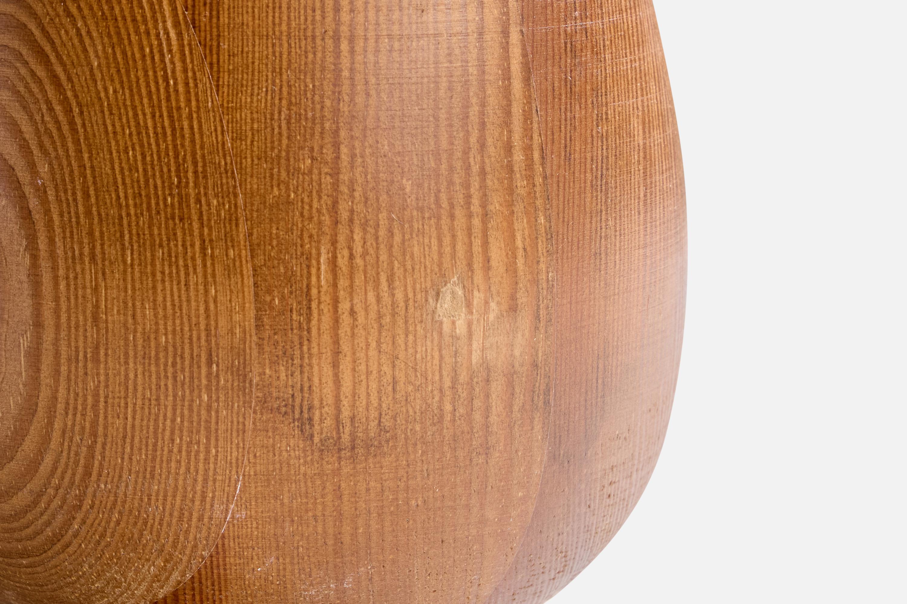 Markslöjd, Lámpara de mesa, Pino Suecia, años 70 en venta 3