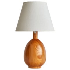 Markslöjd, Table Lamp, Pine, Sweden, 1970s
