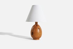 Markslöjd, Lampada da tavolo, Pino massiccio, Kinna, Svezia, anni '70 circa