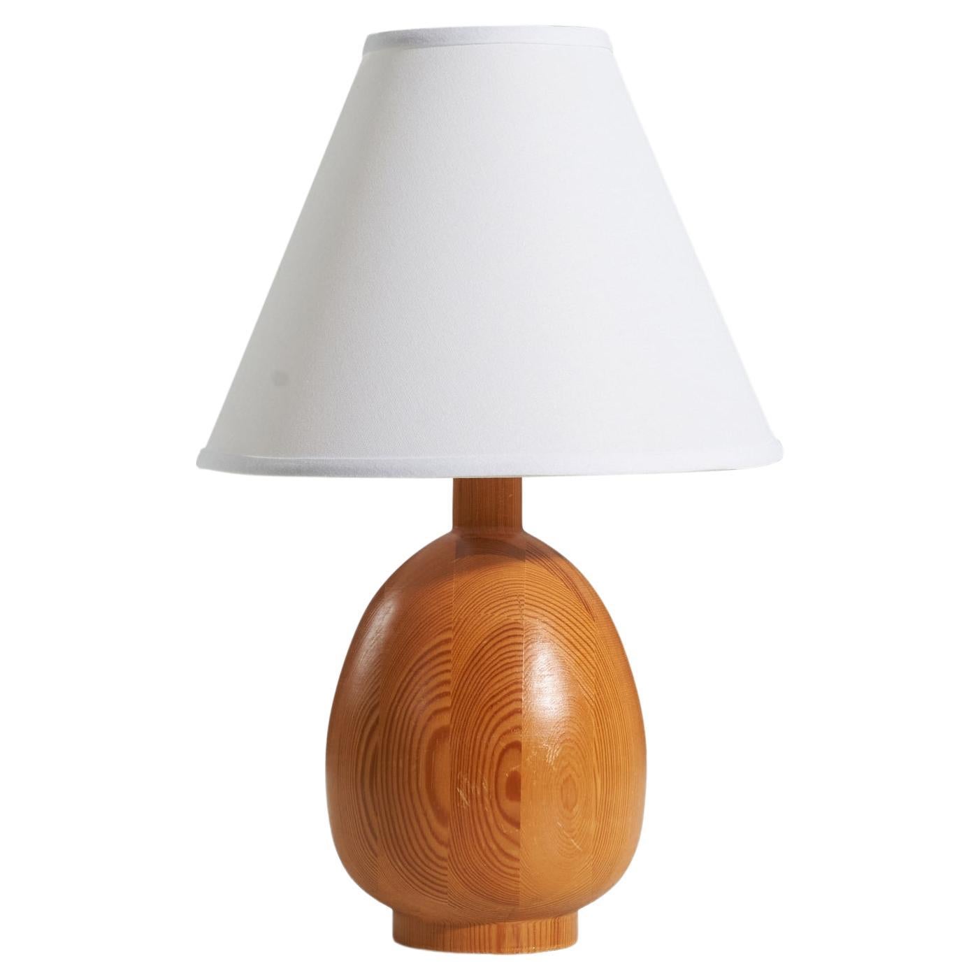 Markslöjd, Table Lamp, Solid Pine, Kinna, c. 1970s For Sale at 1stDibs | markslöjd