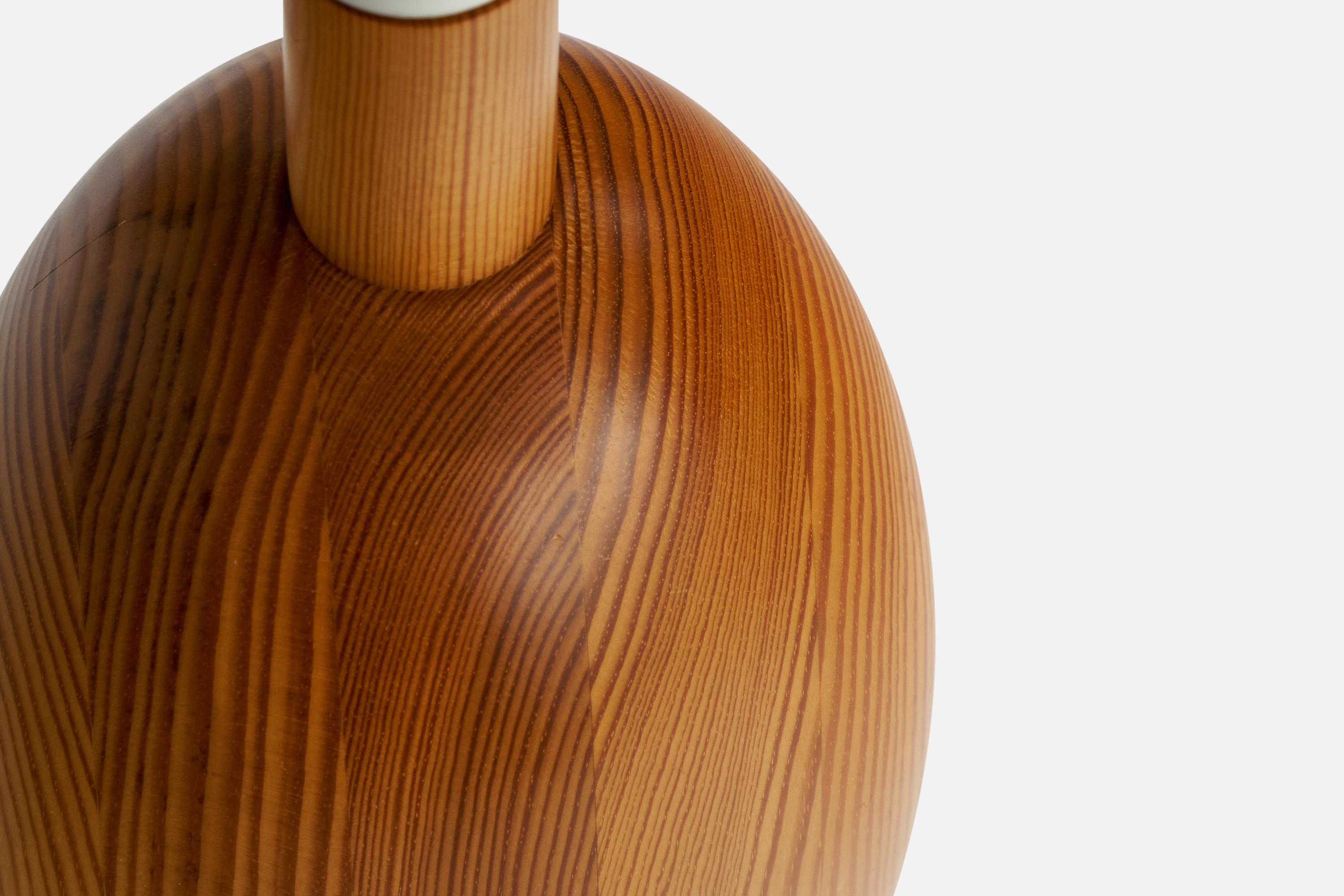 Fin du 20e siècle Markslöjd, lampes de table, pin, Suède, années 1970 en vente