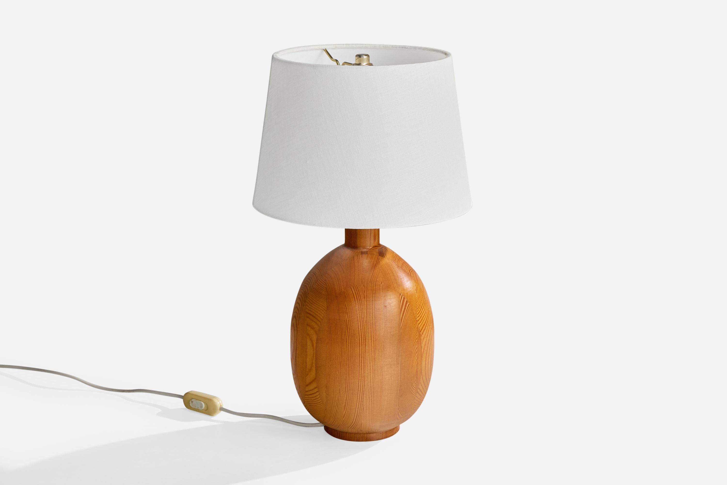 Markslöjd, Lampade da tavolo, Pino, Svezia, anni '1980 In condizioni buone in vendita a High Point, NC