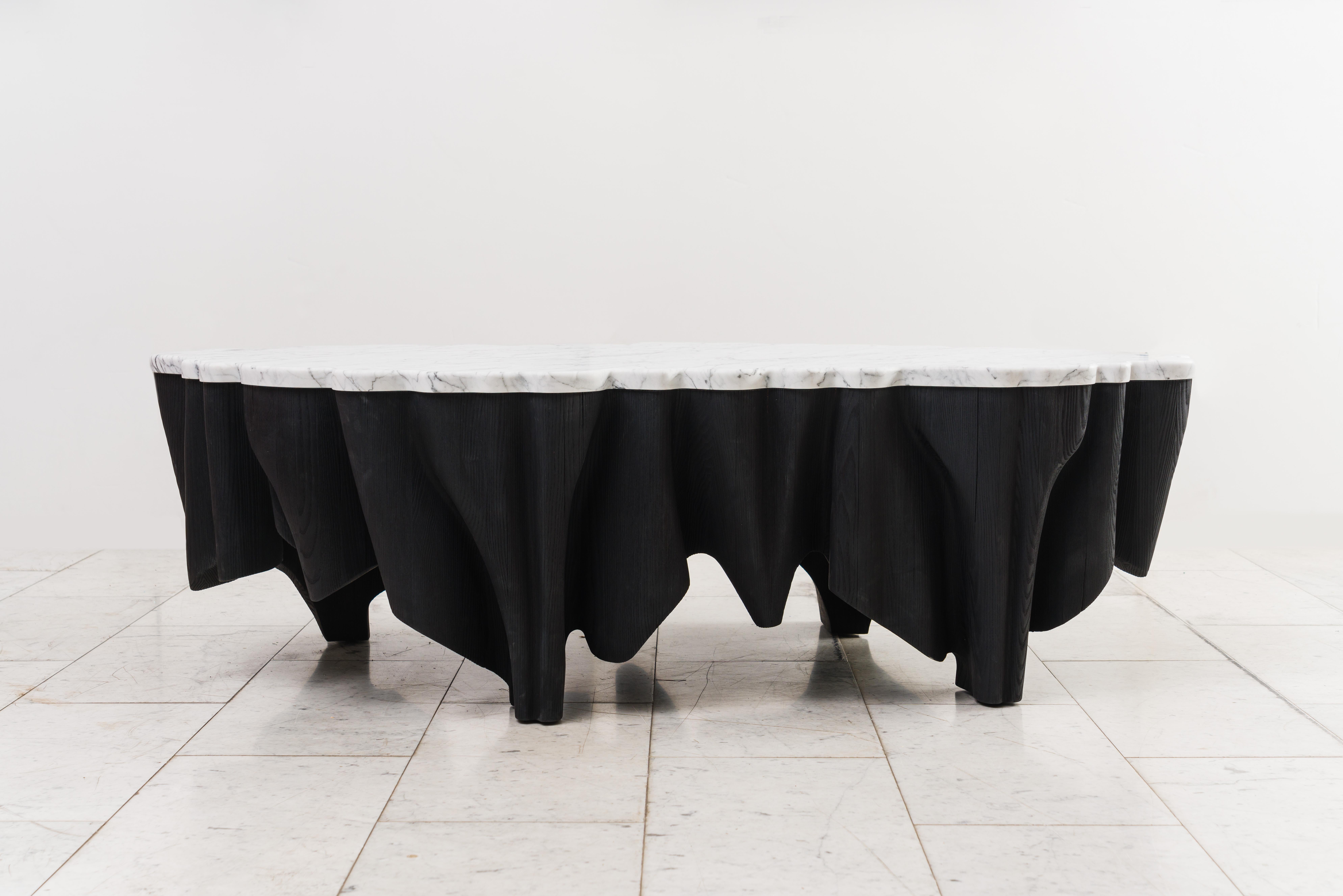 Markus Haase, Ash and Marble Aeolian Low Table IV, USA For Sale 2