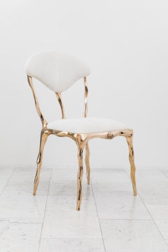 Markus Haase, Faceted Bronze Dining Chair, USA, 2018