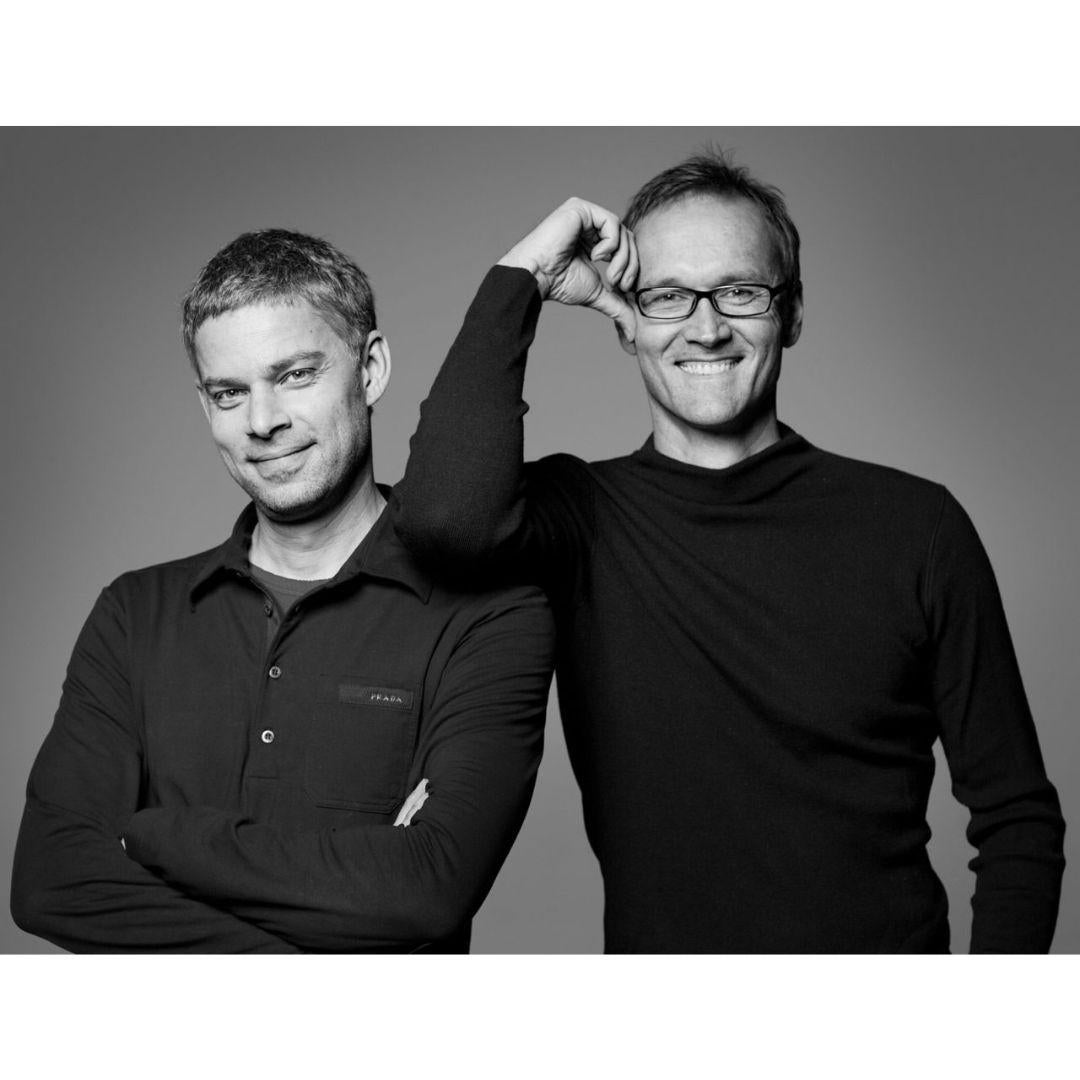 Markus Jehs & Jürgen Laub 'Crown Magnum' Chandelier for Nemo in Plated Black For Sale 3