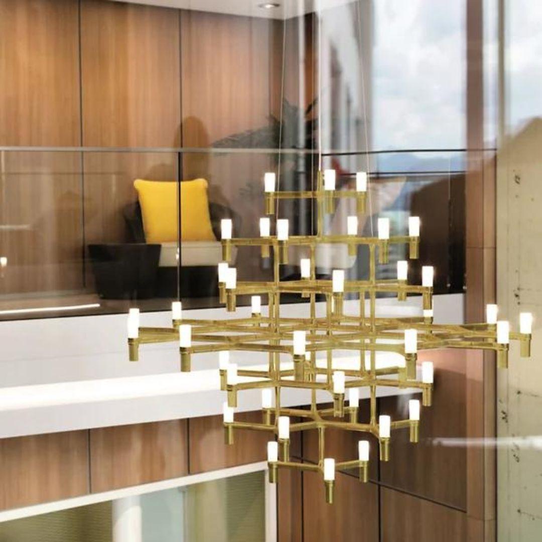 Lampadario 'Crown Magnum' di Markus Jehs & Jehs+Laub in bianco per Nemo In condizioni Nuovo in vendita a Glendale, CA
