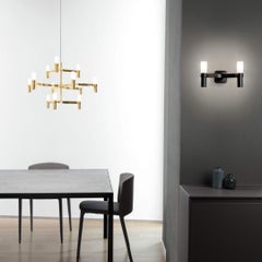 Markus Jehs & Jürgen Laub 'Crown Minor' Chandelier in Plated Gold for Nemo