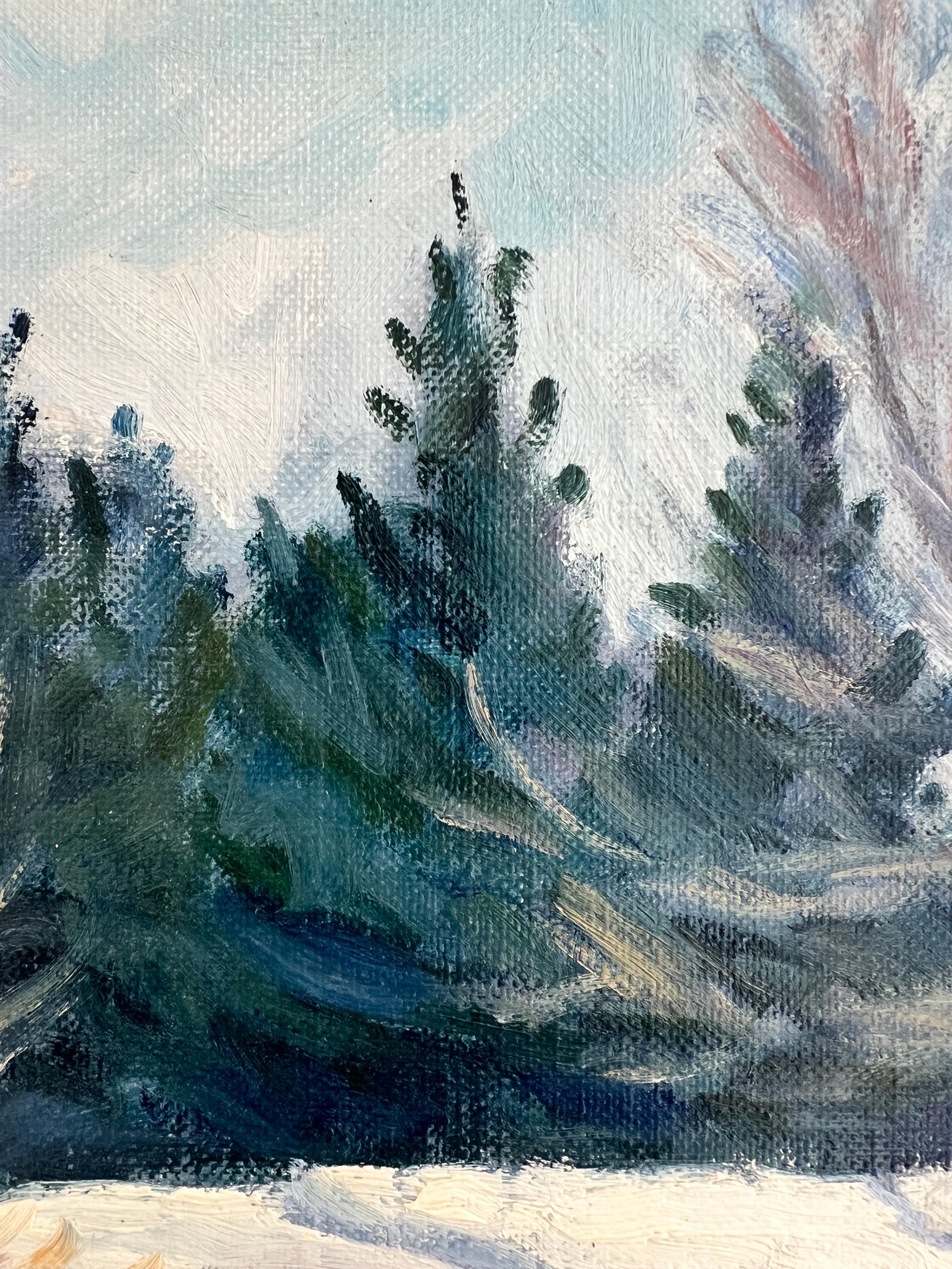 Verschneite Landschaft im Angebot 1
