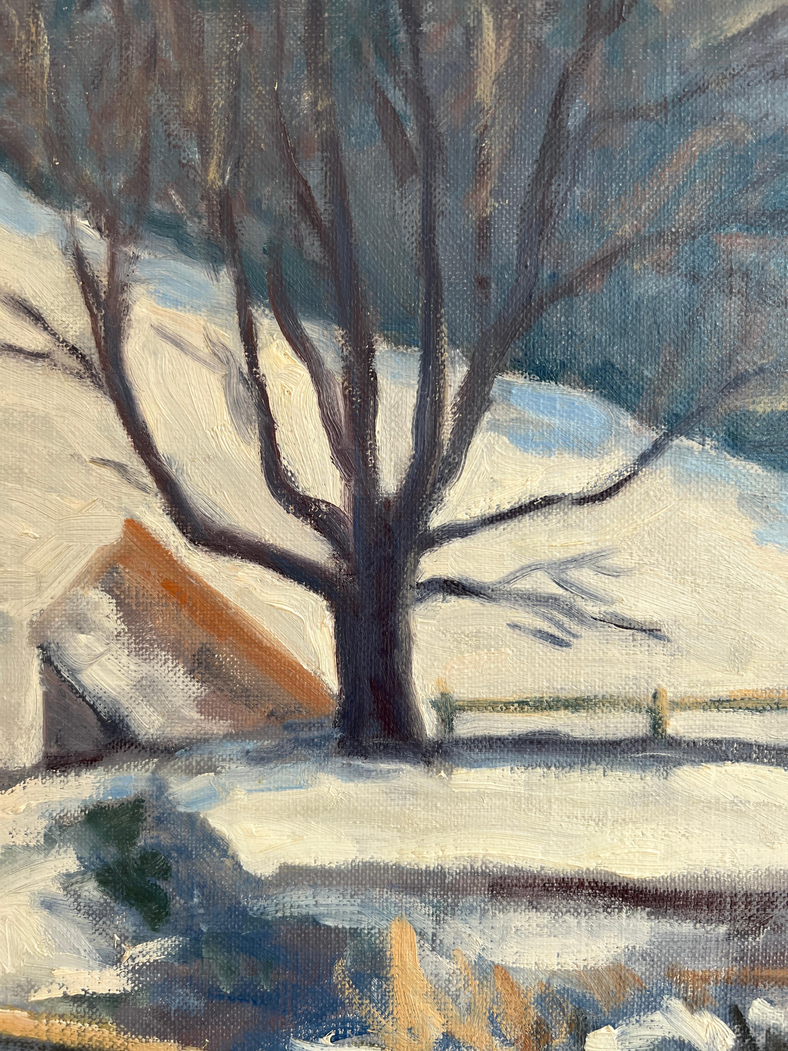 Verschneite Landschaft im Angebot 2