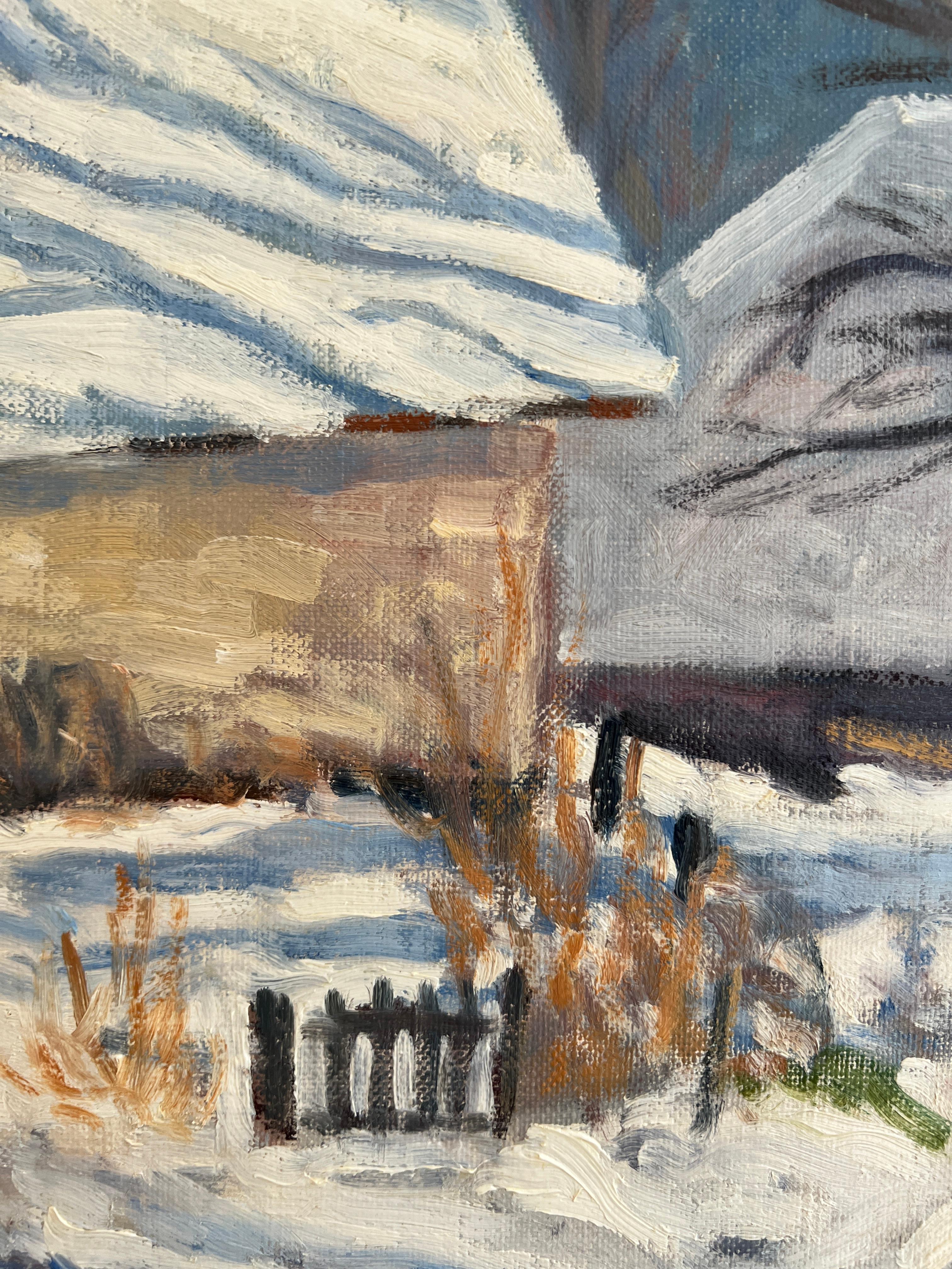 Verschneite Landschaft im Angebot 3