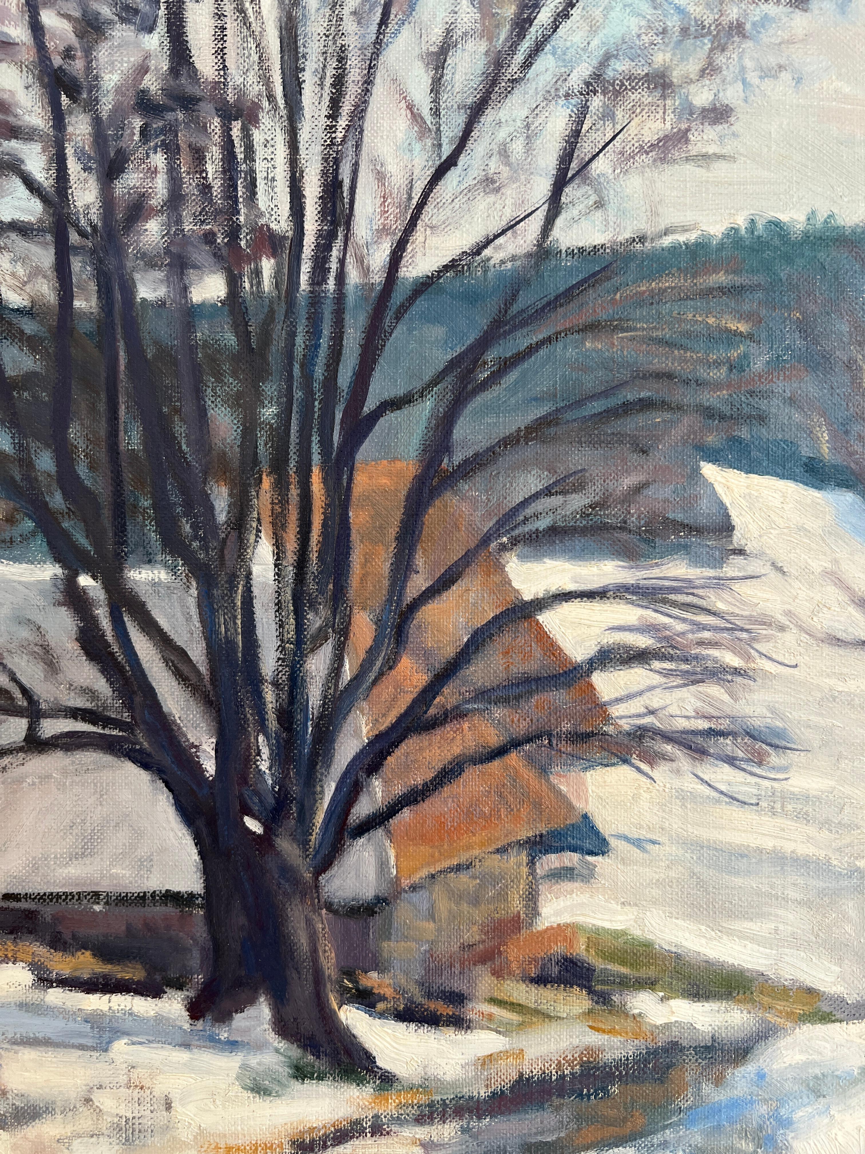 Verschneite Landschaft im Angebot 4