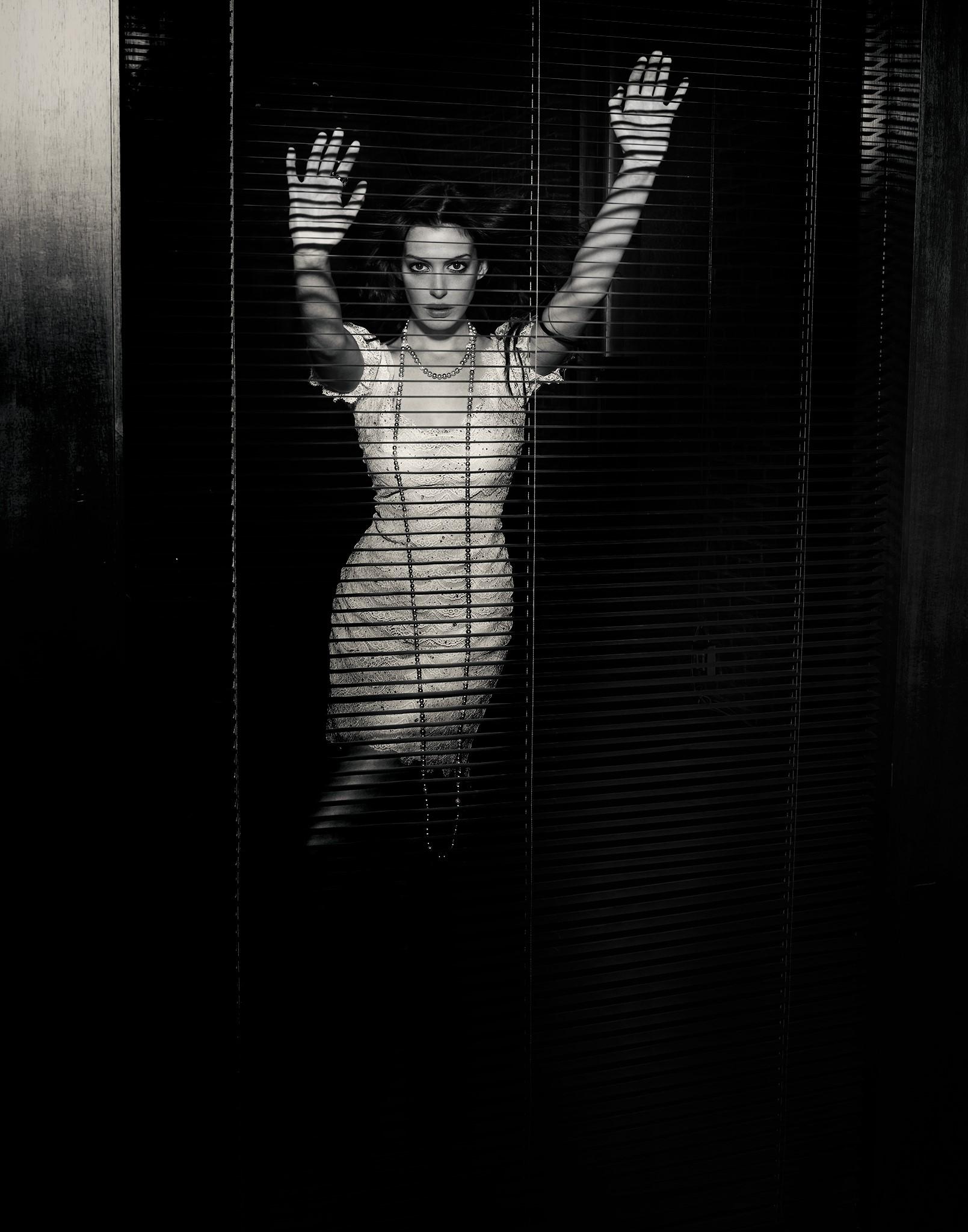 Anne Hathaway, Behind Blinds, 2006 - Limited Edition Fine Art Photography