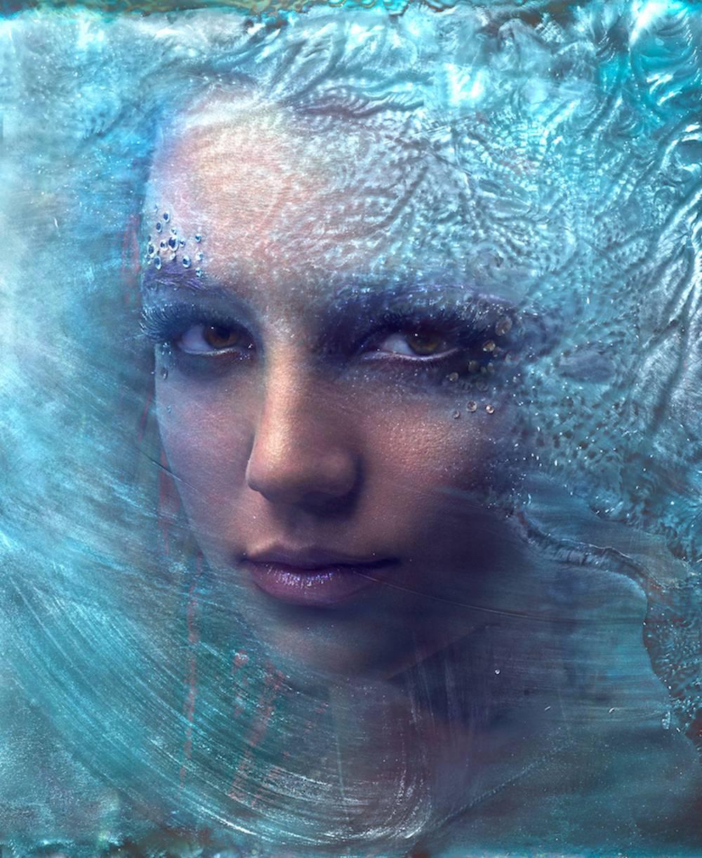 Markus Klinko Portrait Photograph - Britney Spears (Ice Blue)