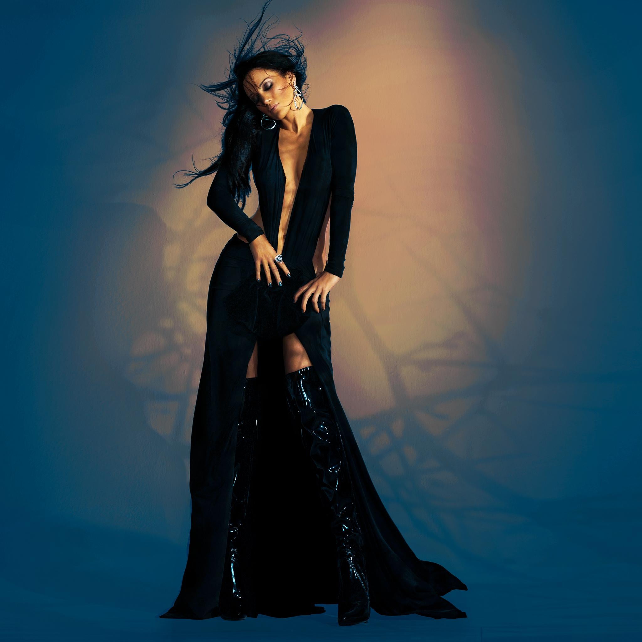 Jennifer Lopez, The Black Rose - Photograph by Markus Klinko