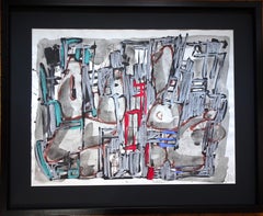 Senza titolo - Tecnica mista originale di Markus Lüpertz - 1988