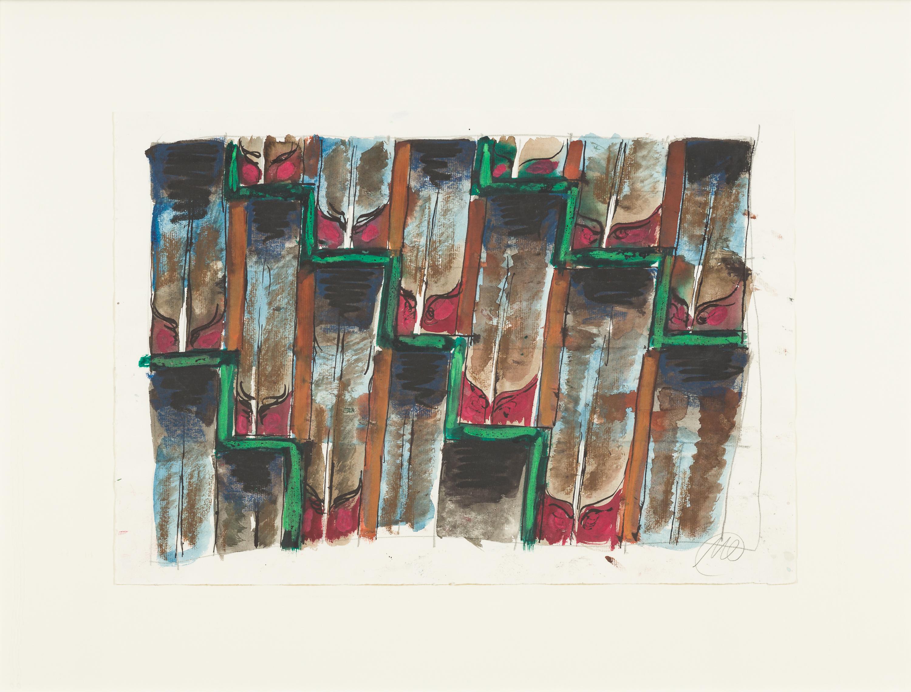 Abstract Drawing de Markus Lüpertz - Dédalo