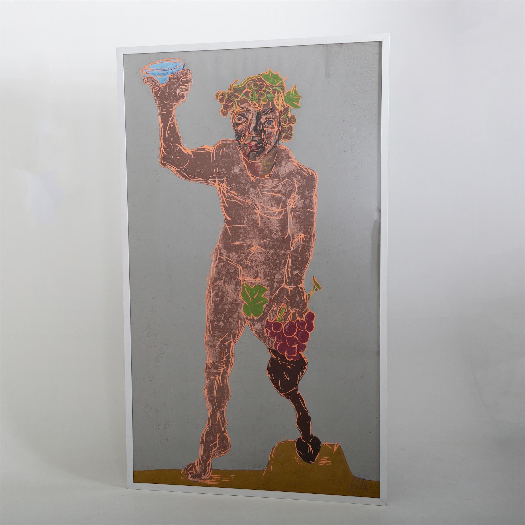Markus Lüpertz (*1941) Grabado en madera, 2021 en venta 1