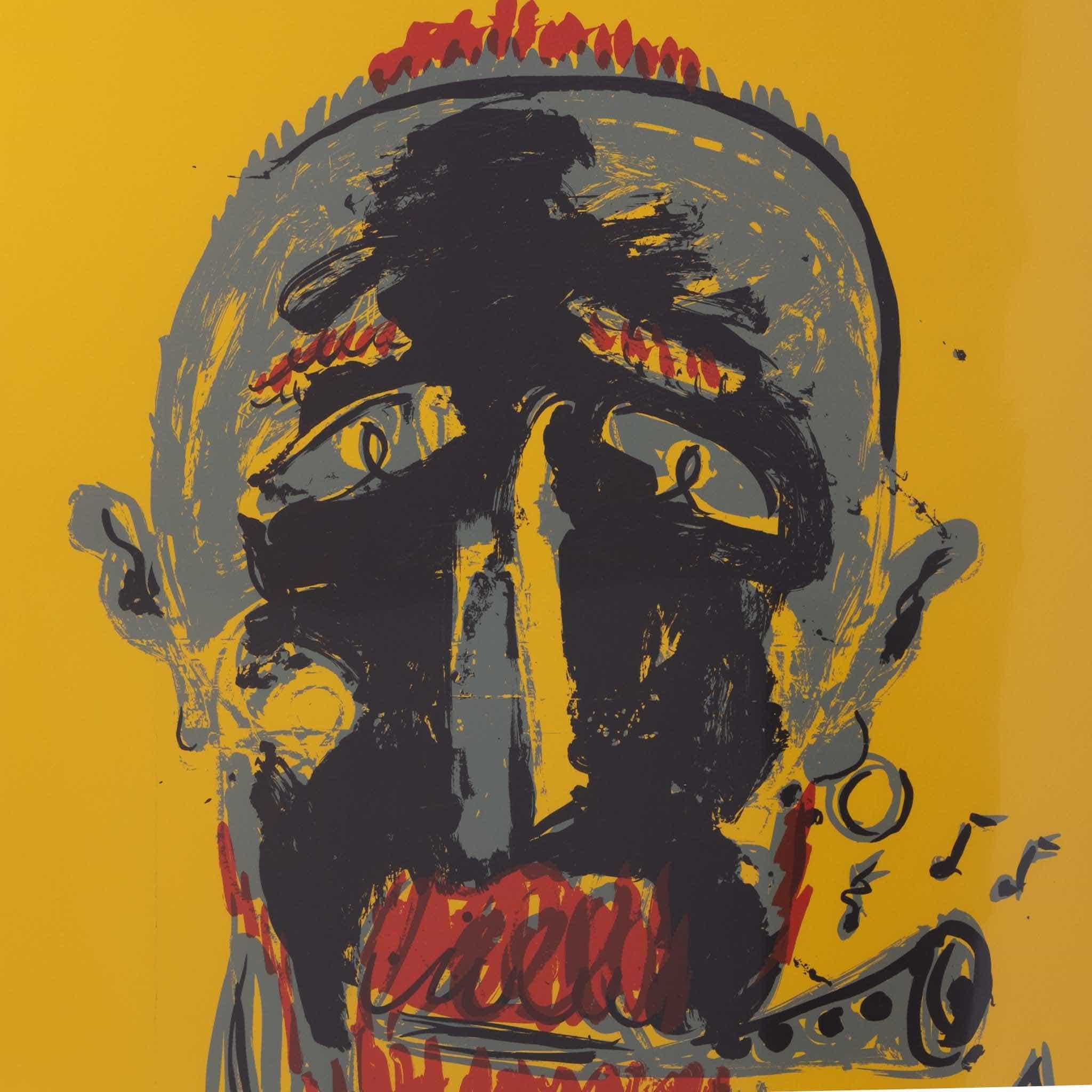 Markus Lüpertz (*1941) Retrato Cabeza, Ed. EA en venta 3
