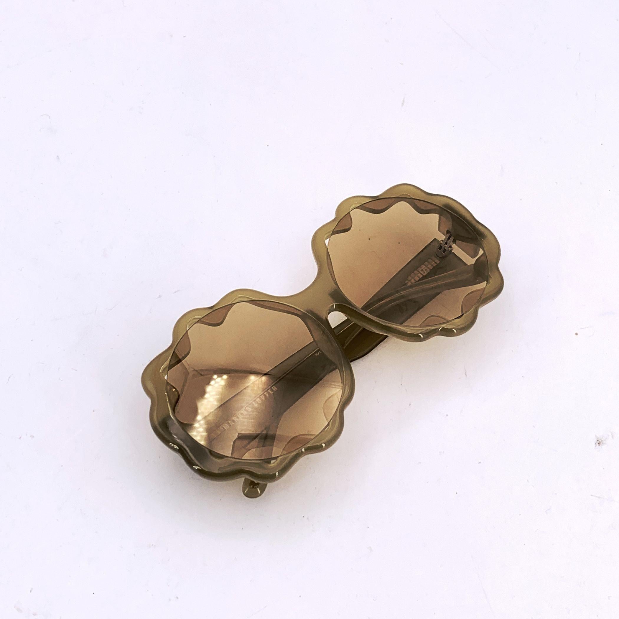 Occhiali da sole Markus Lupfer by Linda Farrow Oversize marrone ML/14/2 in vendita 1