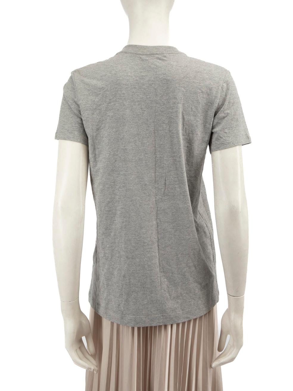 Grigio Markus Lupfer Top grigio con paillettes a forma di labbra Taglia M in vendita