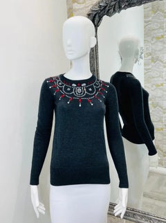Markus Lupfer Merino Wool & Crystal Jumper