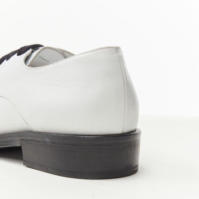 MARKUS LUPFER Signature Nieten bestickte Lippen weiß Leder Brogue EU36 im Angebot 4