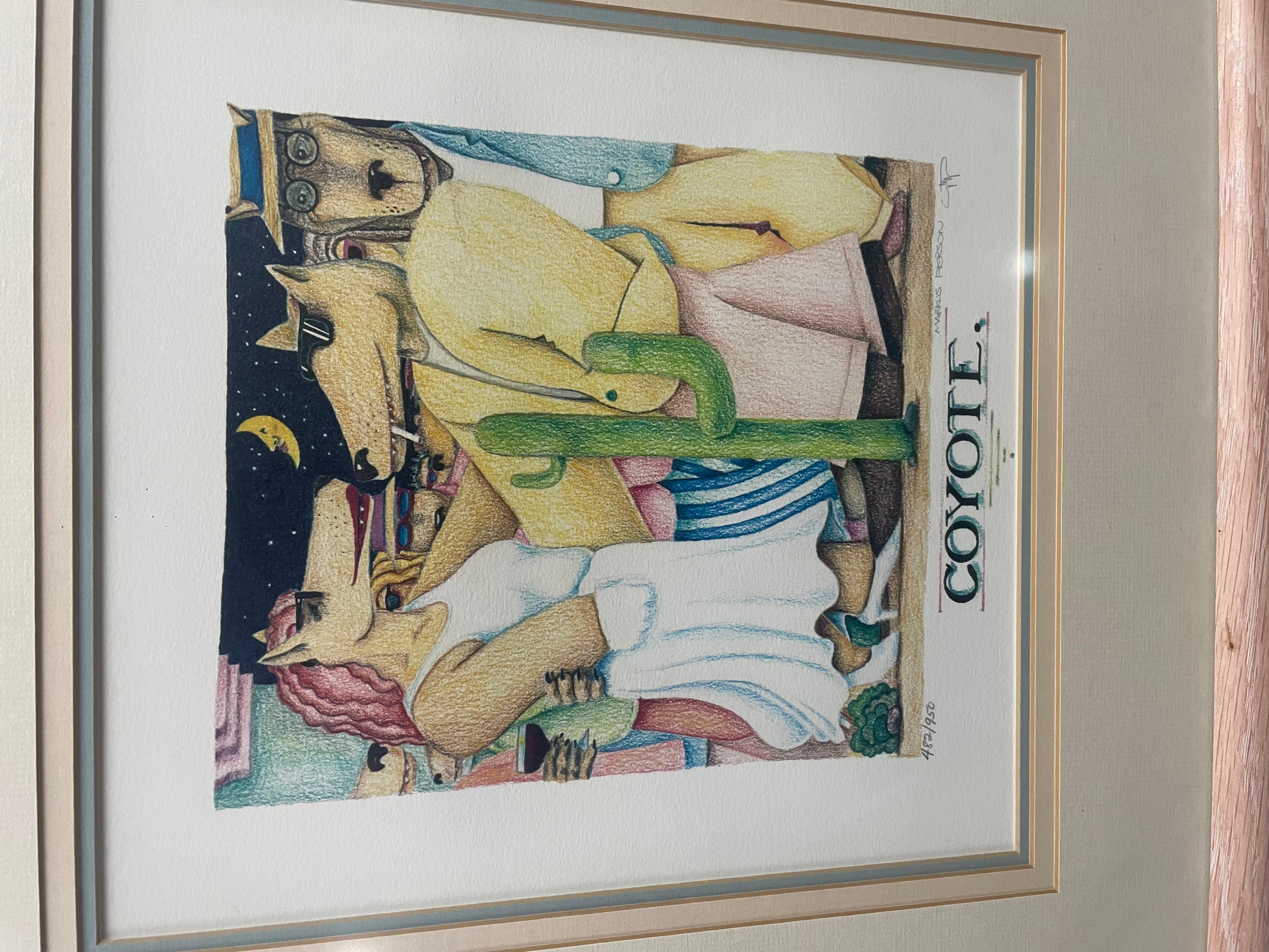 Signed and numbered in good in condition . Lithograph. Measures 21x20