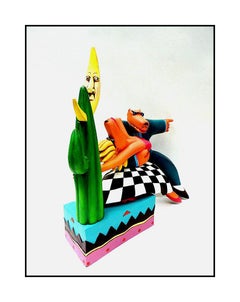 Markus Pierson Passion That Kills Coyote Hand Painted Sculpture Signed Artwork