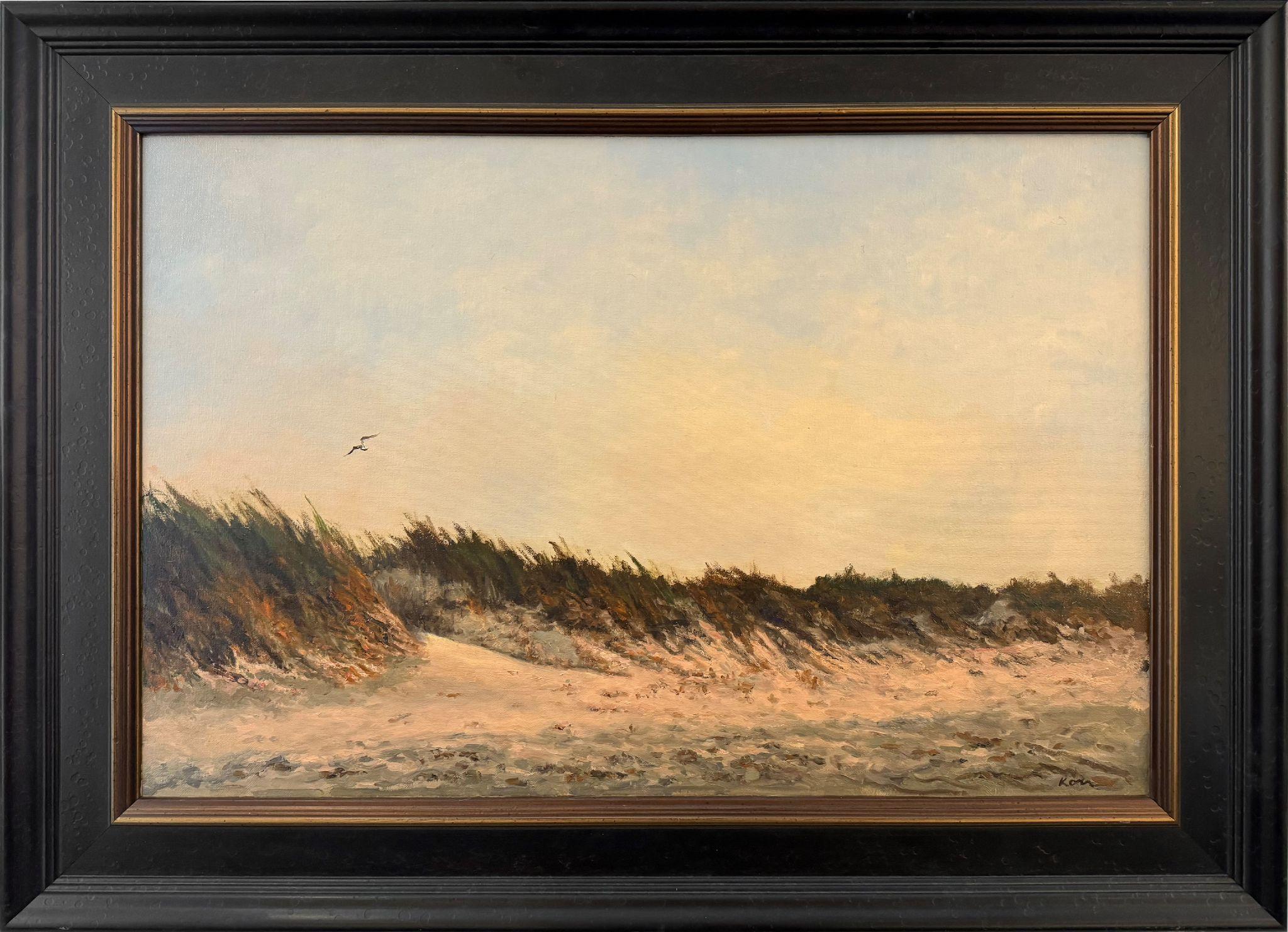 Antes del atardecer (Pasos Playa) - Painting de Marla Korr