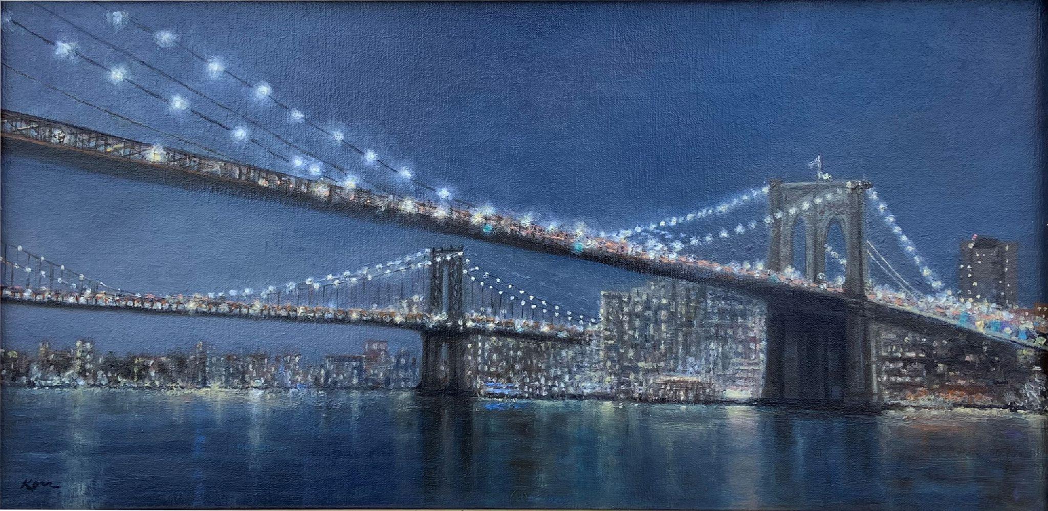 Marla Korr Landscape Painting – The Night and the City