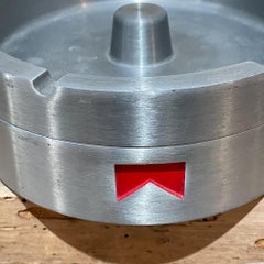 Marlboro Ferrari F1 Racing Solid Metal Aluminum Ashtray Vintage, 1970s